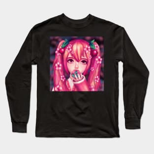 Sakura Hatsune Miku Mochi Long Sleeve T-Shirt